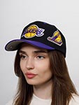Бейсболка MITCHELL NESS арт. HHSS7310-LALYYPPPBLCK Los Angeles Lakers NBA (черный / фиолетовый)
